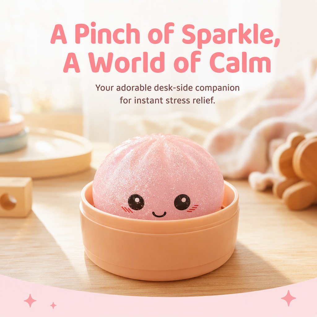 Flashing Bun Slow-Rebound Squeezable Stress Relief Toy