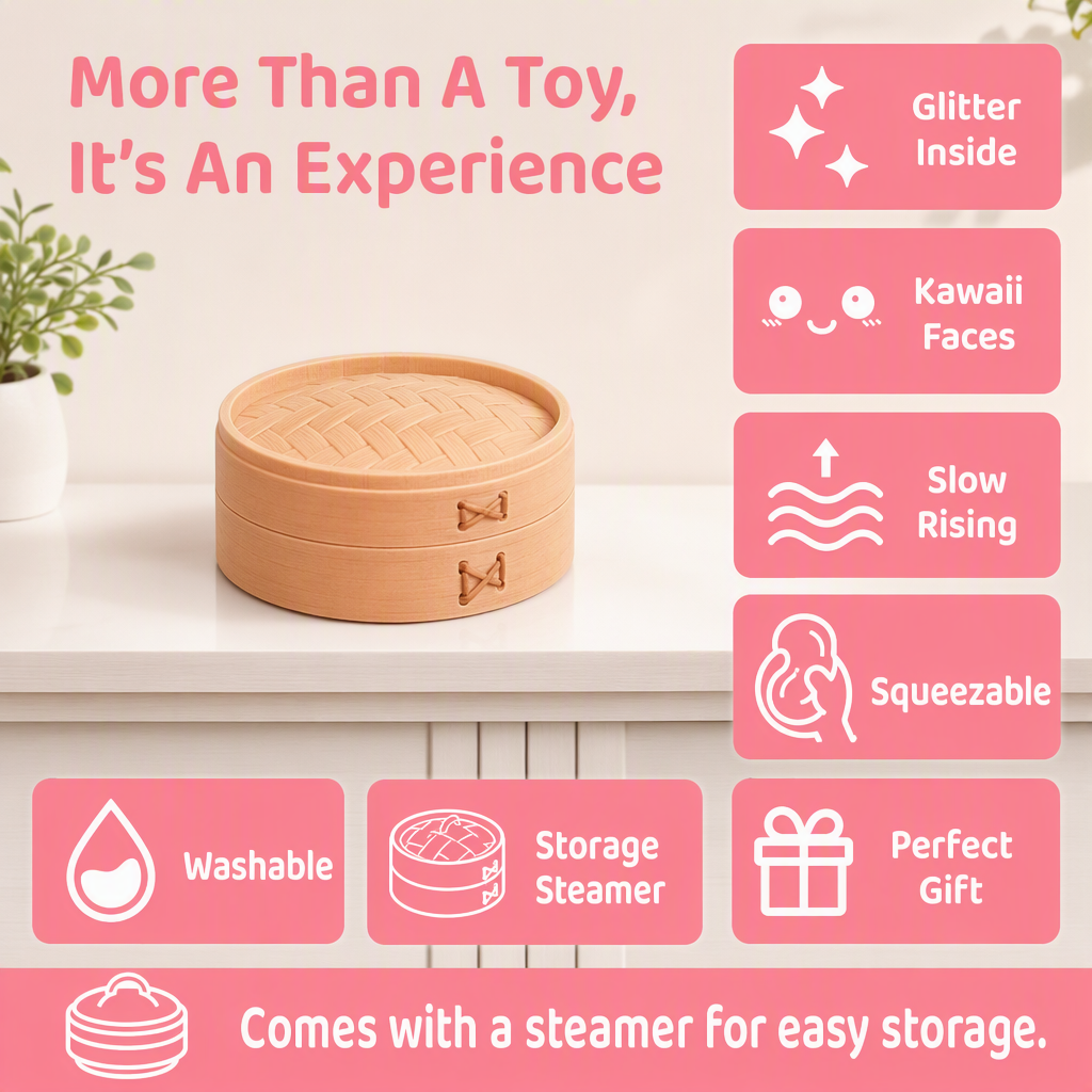 Flashing Bun Slow-Rebound Squeezable Stress Relief Toy