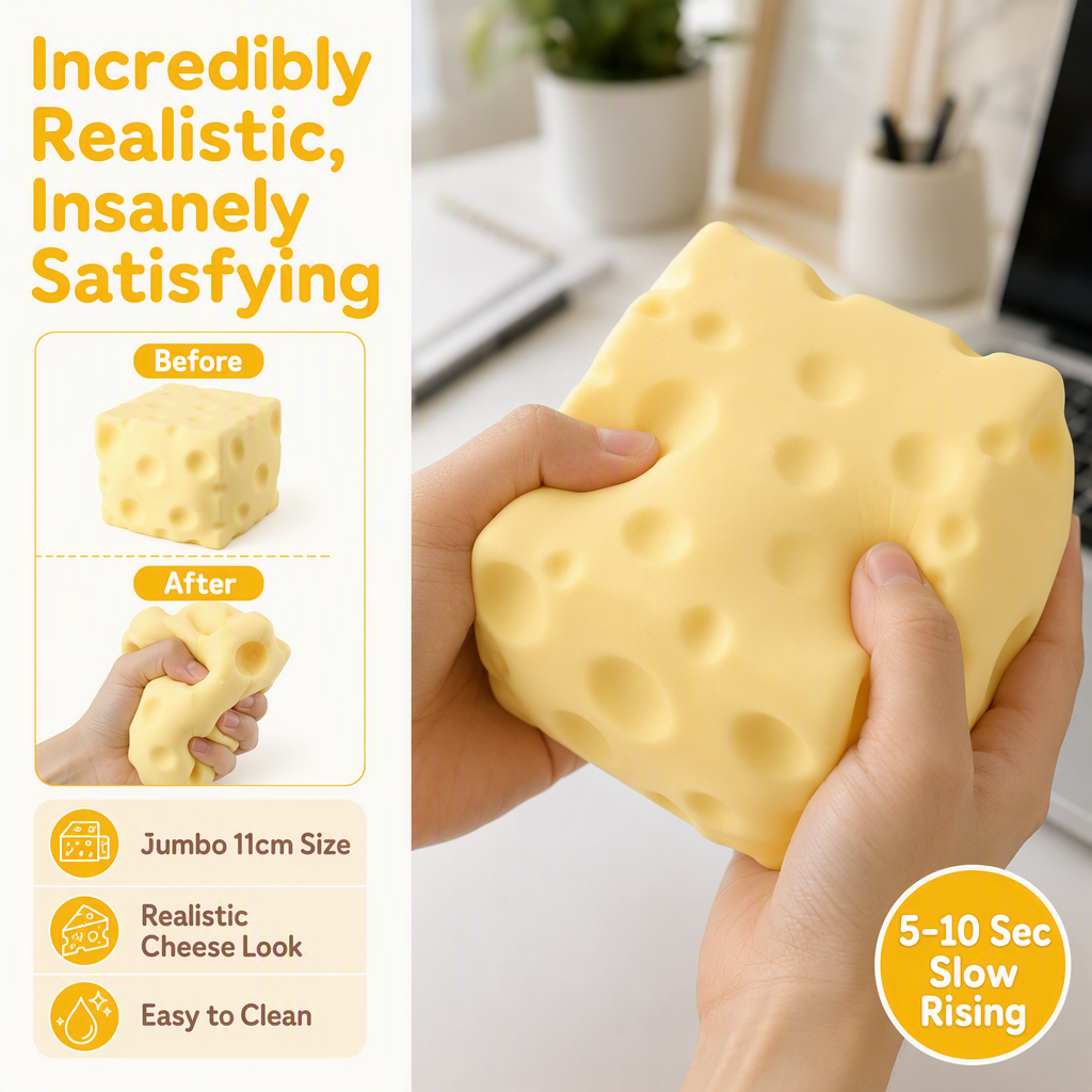 Simulated cheese clay slow rebound sculpting toy
